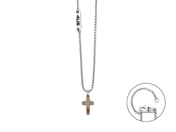 Collana 4US: Cesare Paciotti in Acciaio 4UCL8064 - 4UCL8064